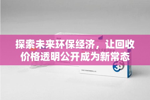 揭阳探索未来环保经济，让回收价格透明公开成为新常态